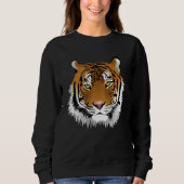 Sweatshirt Beautiful Tiger Face (Devant)
