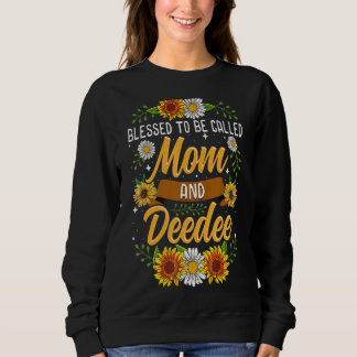 Sweatshirt Beaux Tournesols Imprimer Heureux D'Être Appelé Ma