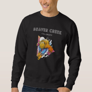 Sweatshirt Beaver Creek New Colorado USA Retro Ski