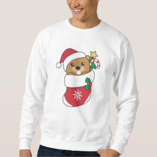 Sweatshirt Beaver Noël Neige Hiver Animaux Castor