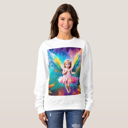 Sweatshirt Bébé Bébé Ange ailes Art-38424 (Devant entier)
