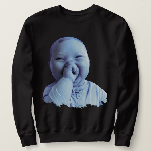 Sweatshirt Bébé de niche Mème Gen z Ai Viral Rire AI Rieur (Design devant)