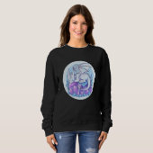 Sweatshirt Bébé dragon pastel endormi (Devant entier)