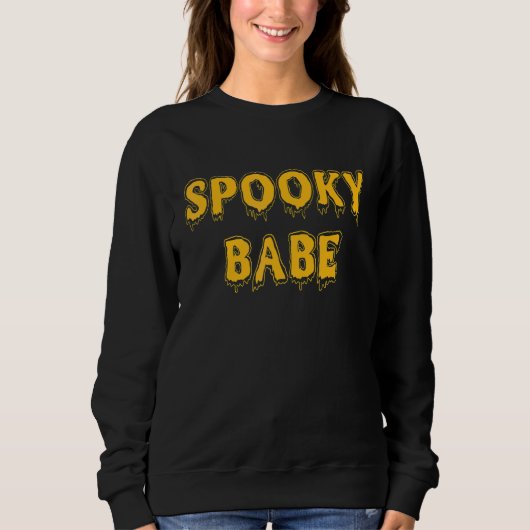 Sweatshirt Bébé effrayant mec effrayant Couples assortis Hal (Devant)