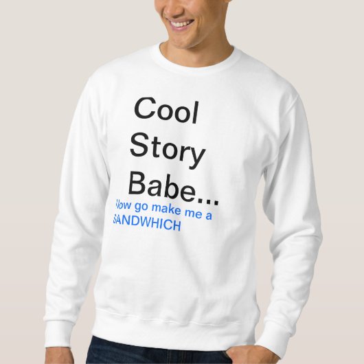 Sweatshirt Bébé frais d'histoire (Devant)