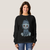 Sweatshirt Bébé gorille sucré (Devant entier)