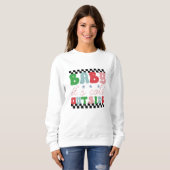 Sweatshirt Bébé il fait froid à l'extérieur de noël (Devant entier)