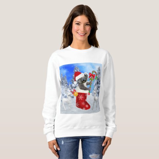 SWEATSHIRT BÉBÉ KOALA NOËL (Devant entier)