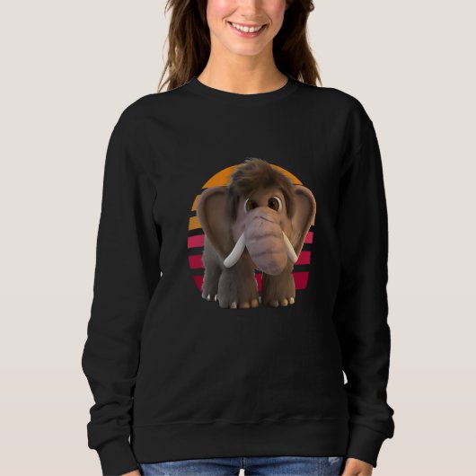 Sweatshirt Bébé Mammouth Adorable (Devant)