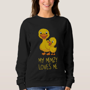 Sweatshirt Bébé Mignon & Grand-mère Mon Mimzy M'aime Canard