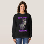 Sweatshirt Bébé mignon Mule de vie âne (Devant entier)