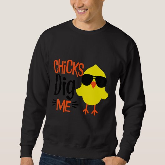 Sweatshirt Bébé mignon poulets poussin (Devant)