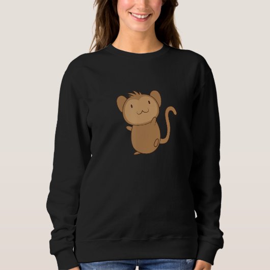 Sweatshirt Bébé singe (Devant)