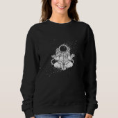 Sweatshirt Becoming One With Universe Astronaut Zen Space Gal (Devant)