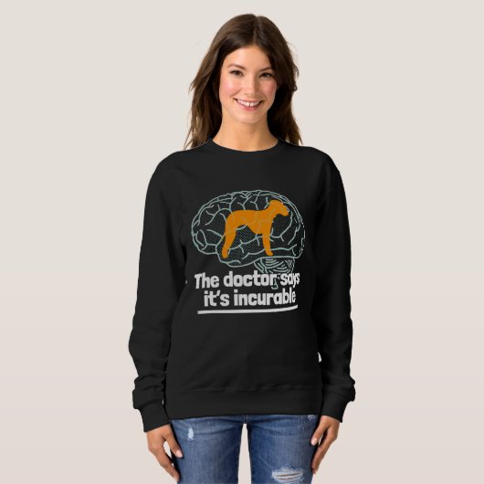 Sweatshirt Bedlington Terrier  2 (Devant entier)