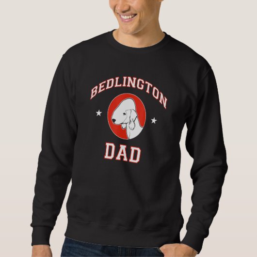 Sweatshirt Bedlington Terrier Dad (Devant)