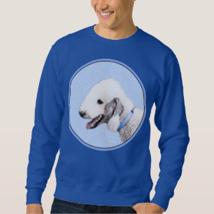 Sweatshirt Bedlington Terrier Peinture - Art Chien original