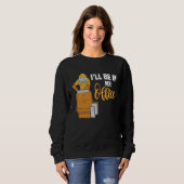Sweatshirt Bee & Beehive is Work Office Bee keeper (Devant entier)