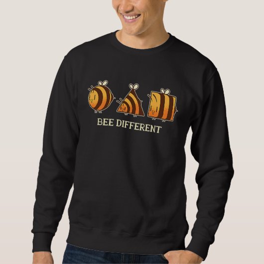 Sweatshirt Bee different  unique retro Beekeeper and Bee (Devant)