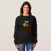 Sweatshirt Bee Happy Tees Be Happy Cute Bee (Devant entier)