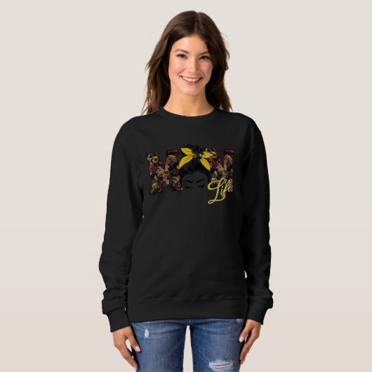 Sweatshirt Bee Maman Vie (Devant entier)