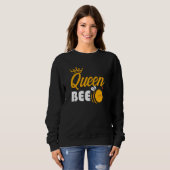 Sweatshirt Bee Queen Beekeeper Beehive Honey Bees Honeycomb B (Devant entier)