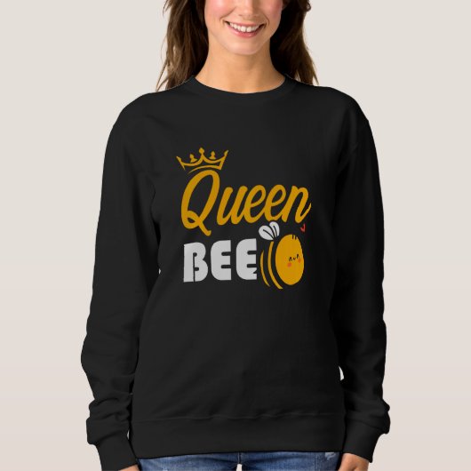 Sweatshirt Bee Queen Beekeeper Beehive Honey Bees Honeycomb B (Devant)