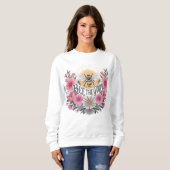 Sweatshirt Bee the Good Floral Retro (Devant entier)