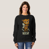 Sweatshirt Beekeeper Bee Bee Cat Pun Beecat (Devant entier)