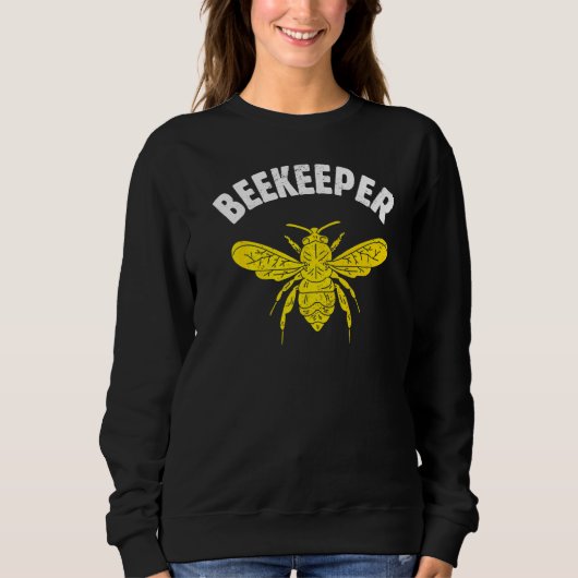 Sweatshirt Beekeeper Buzzy Bee Pun Bee Whisperer Bee Far (Devant)
