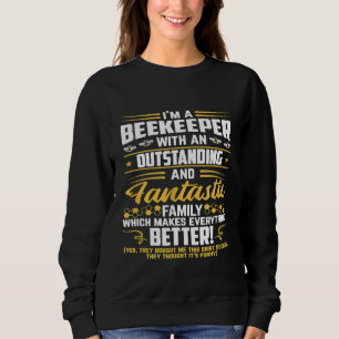 Sweatshirt Beekeeper Hommes apiculture Apiariste Miel abeille