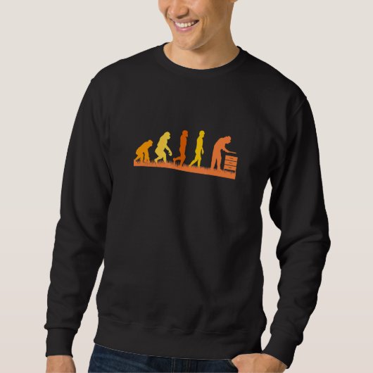 Sweatshirt Beekeeper Retro Evolution Beekeeper Bees (Devant)
