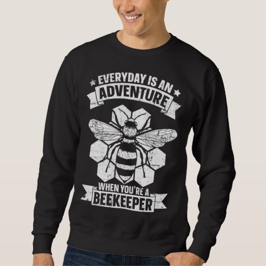 Sweatshirt Beekeeping Honey Farmer Bees Beginner Beekeeper 3 (Devant)