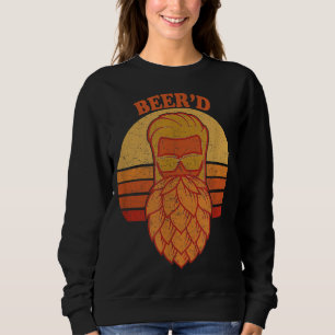 Sweatshirt Beer d Hops Beer Garden Retro Sunset