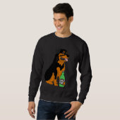 Sweatshirt Beer de chien Rottweiler (Devant entier)