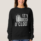 Sweatshirt Beer It s Beer O clock (Devant)