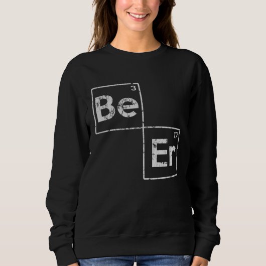 Sweatshirt Beer Periodic Elements  Saint Patricks Day For Wom (Devant)