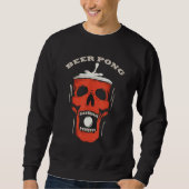 Sweatshirt Beer Pong   Skull Cup (Devant)
