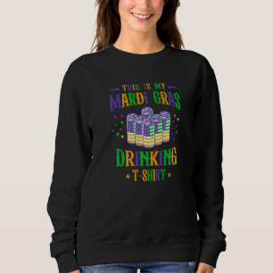 Sweatshirt Beer Us Drapeau Américain Voici Mon Mardi Gras Boi