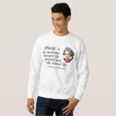 Sweatshirt Beethoven sur la musique (Devant entier)