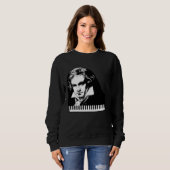 Sweatshirt Beethoven van Beethoven Piano Teacher (Devant entier)