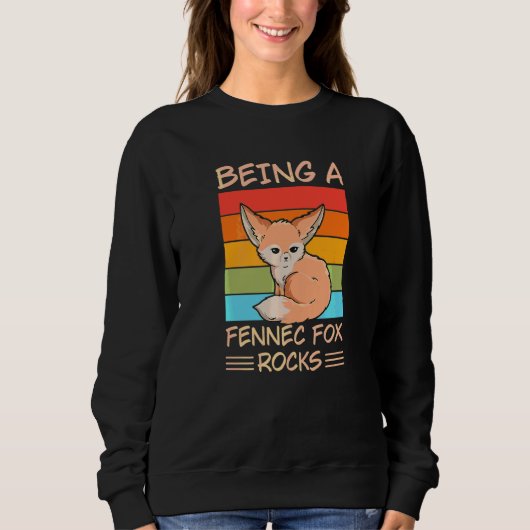 Sweatshirt Beg A Fennec Fox Rocks For A Fennec Fox (Devant)