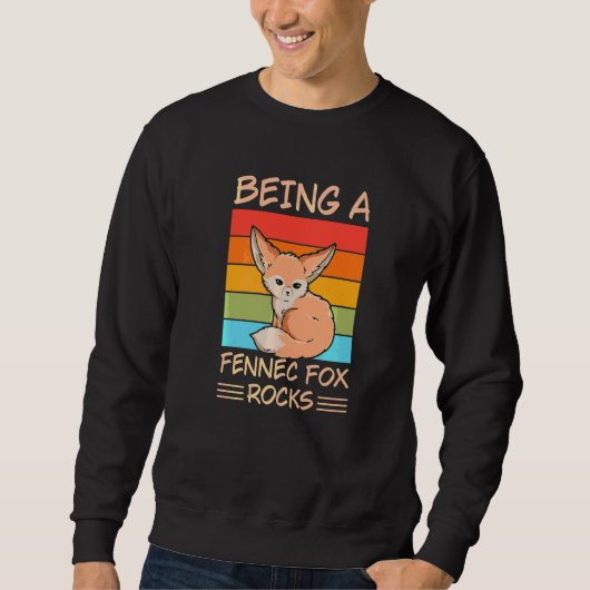 Sweatshirt Beg A Fennec Fox Rocks For A Fennec Fox (Devant)