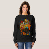 Sweatshirt Beginning Of Autumn Fall Teacher Sunflower Hello 4 (Devant entier)
