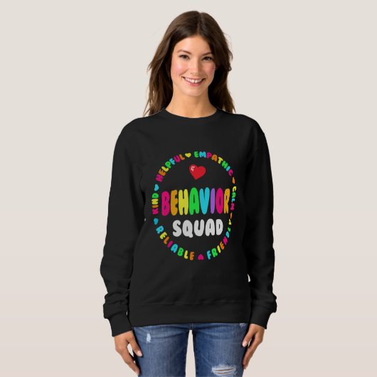 Sweatshirt Behavioral analysis Behavior Squad Therapist Analy (Devant entier)