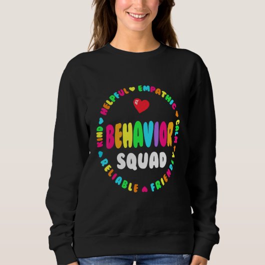 Sweatshirt Behavioral analysis Behavior Squad Therapist Analy (Devant)