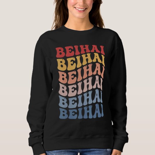 Sweatshirt Beihai City Groovy Retro (Devant)
