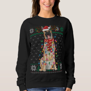 Sweatshirt Belge Malinois Noël Douille moche Drôle Chien drôl
