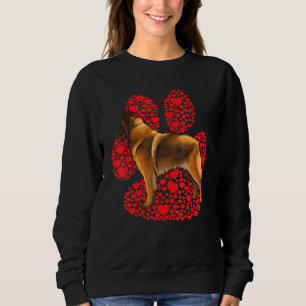 Sweatshirt Belge Tervuren Valentines Jour Chien Love Paw