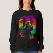 Sweatshirt Belgian Malinois Dog Forest (Devant)